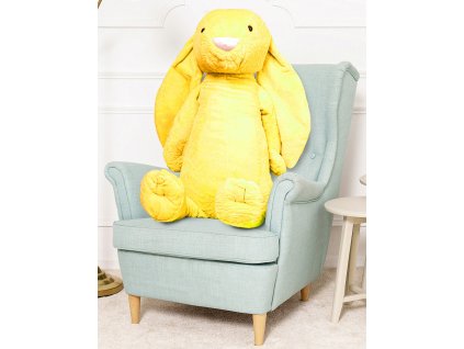 Plyšový králík Figo 120 cm - žlutý (Barva Žlutá, Velikost 120 cm)