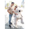 Plyšový medvěd Koala 130  cm - šedá (Barva Šedá, Velikost 130 cm)