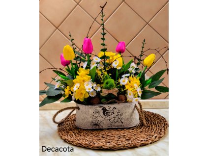 Tulipán a narcis aranžmá