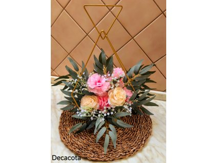 Pivoňka a karafiát aranžmá