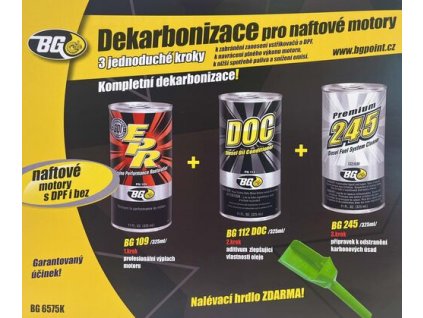 BG Kit 6575 – Dízelmotor-dekarbonizáló készlet tölcsérrel
