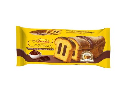 cozonac boromir cu crema de ciocolata si rom 450 g