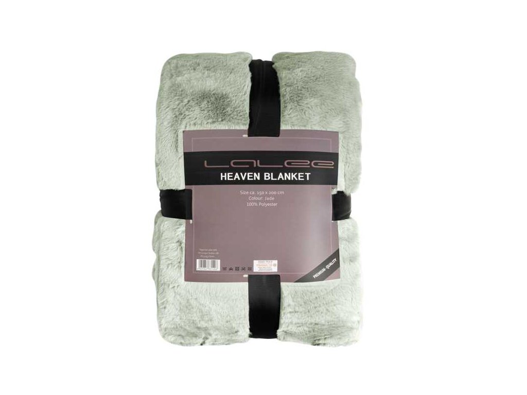 Deka Heaven Blanket Jade  Měkká deka s velmi jemným a příjemným povrchem, vysoká hustota.