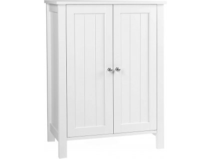 Koupelnová skříňka Joni, bílá  Koupelnová skříňka, skříňka do koupelny, skříňka na boty, police, skladování, se 2 nastavitelnými regály, bílá 60 x 80 x 30 cm (Š x V x H).