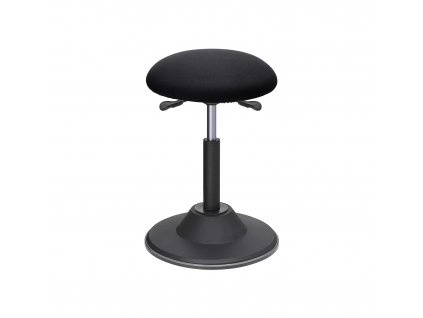Kancelářská stolička Eva, Černá  Praktická stolička, otočná barová stolička o 360 °, kancelářská stolička, výška sedadla 50 – 70 cm, s protiskluzem, černá.