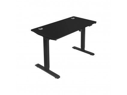 Psací stůl Andras, výškově nastavitelný, Černá  Výškově nastavitelný psací stůl elektrický, 60 × 120 × (73 – 114) cm, plynule nastavitelný, ocel, vintage, černá.