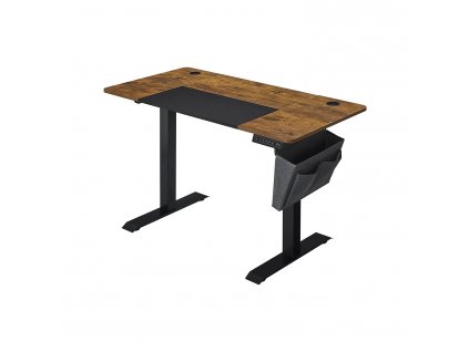 Psací stůl Andrle, výškově nastavitelný, Rustikální Hnědá  Výškově nastavitelný elektrický psací stůl, 60 x 120 x (72-120) cm, plynule nastavitelný, paměťová funkce se 4 výškami, rustikální hnědá.