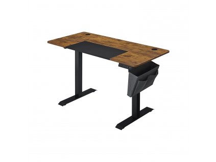 Psací stůl Andre, výškově nastavitelný, Rustikální Hnědá  Výškově nastavitelný elektrický psací stůl, 60 x 140 x (72-120) cm, plynule nastavitelný, paměťová funkce se 4 výškami, rustikální hnědá.