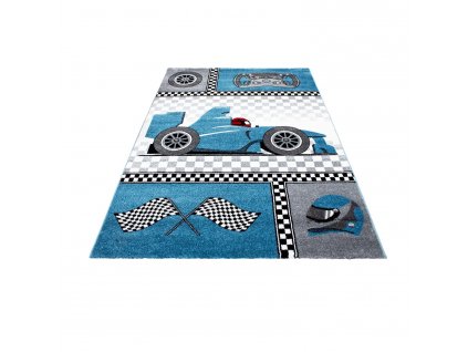 Dětský kusový koberec KIDS 0460, Modrá  Dětský kusový koberec