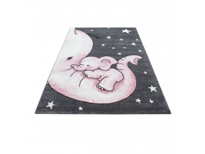 Dětský kusový koberec KIDS 0560, Růžová  Dětský kusový koberec