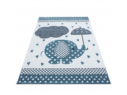 Dětský kusový koberec KIDS 0570, Modrá  Dětský kusový koberec