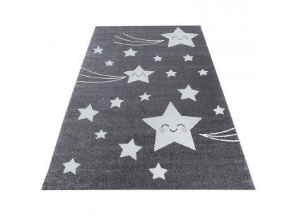 Dětský kusový koberec KIDS 0610, Šedá  Dětský kusový koberec