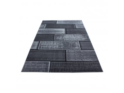 Kusový koberec PLUS 8007, Černá  Kusový koberec
