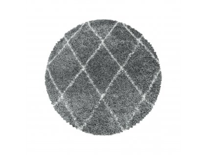 Kusový koberec ALVOR 3401, kulatý, Šedá  Kusový koberec, kulatý