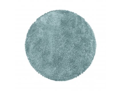 Kusový koberec FLUFFY 3500, kulatý, Modrá  Kusový koberec, kulatý
