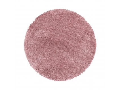 Kusový koberec FLUFFY 3500, kulatý, Růžová  Kusový koberec, kulatý