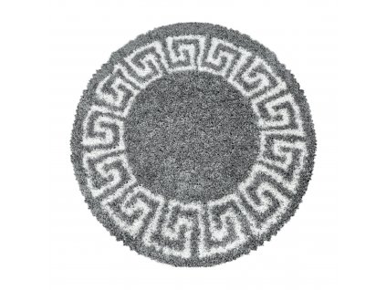 Kusový koberec HERA 3301, kulatý, Šedá  Kusový koberec, kulatý