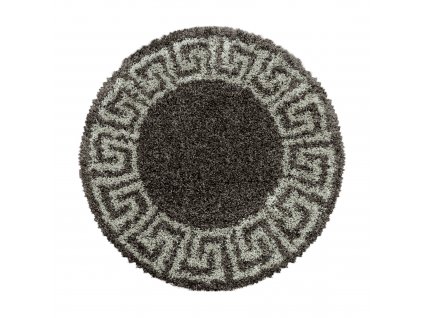 Kusový koberec HERA 3301, kulatý, Taupe  Kusový koberec, kulatý