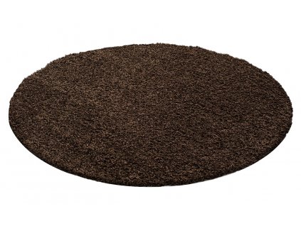 Kusový koberec LIFE 1500, kulatý, Hnědá  Kusový koberec, kulatý