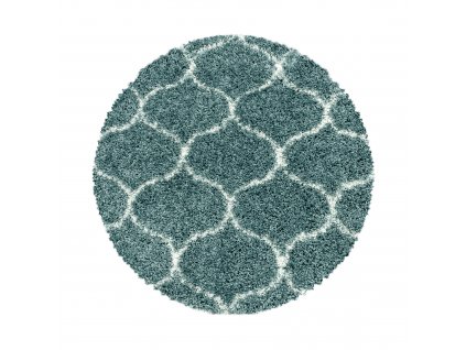 Kusový koberec SALSA 3201, kulatý, Modrá  Kusový koberec, kulatý