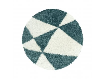 Kusový koberec TANGO 3101, kulatý, Modrá  Kusový koberec, kulatý