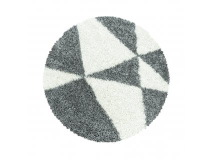 Kusový koberec TANGO 3101, kulatý, Šedá  Kusový koberec, kulatý