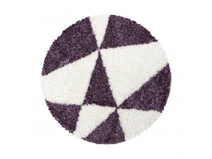 Kusový koberec TANGO 3101, kulatý, Lila  Kusový koberec, kulatý