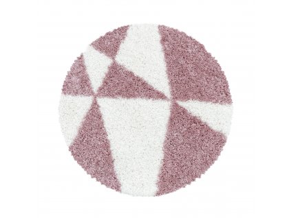 Kusový koberec TANGO 3101, kulatý, Růžová  Kusový koberec, kulatý