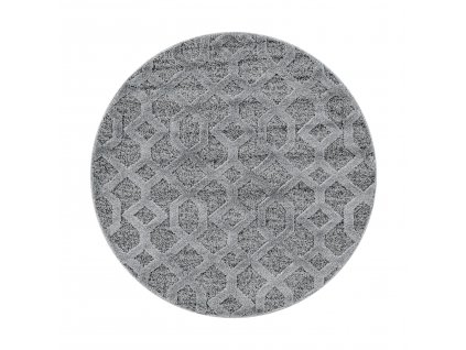 Kusový koberec PISA 4702, kulatý, Šedá  Kusový koberec, kulatý