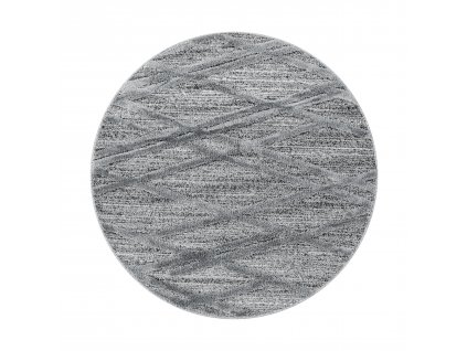 Kusový koberec PISA 4706, kulatý, Šedá  Kusový koberec, kulatý