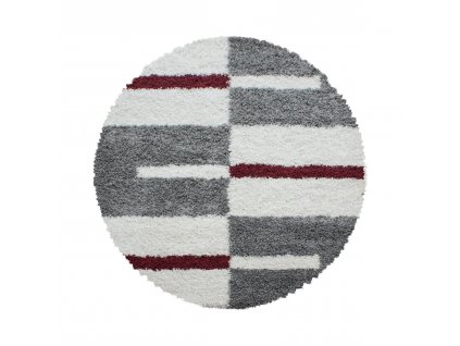 Kusový koberec GALA 2505, Červená  Kulatý kusový koberec