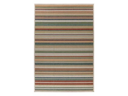 Kusový koberec Capri 304 Multi  Kusový koberec s velmi jemným povrchem. Ploše tkaný, outdoorová úprava, sisálový vzhled.