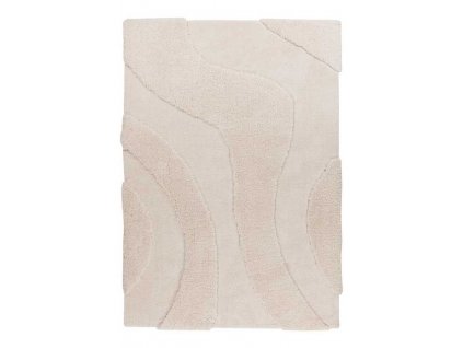 Kusový koberec Milano 802 Ivory  Kusový koberec s velmi jemným, polyesterovým povrchem. 3D efekt - 20 až 40 mm. Vysoká hustota, bavlněný podklad.