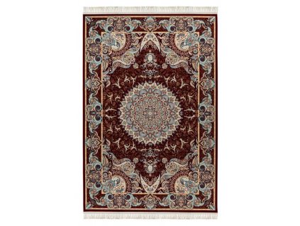 Kusový koberec Oriental 901 Red  Kusový koberec s velmi jemným povrchem. Jemný polypropylen, orientální motiv, přírodní třásně, bavlněný rub.