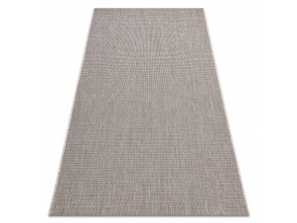 Kusový koberec SIZAL FLOORLUX 20580 hladký, jednobarevný - stříbrný / černý  Kusový koberec SIZAL FLOORLUX 20580 hladký, jednobarevný - stříbrný / černý -