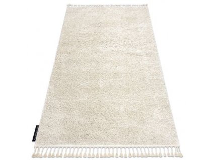 Kusový koberec BERBER 9000, krémový  Kusový koberec BERBER 9000, krémový  - střapce, Maroko Shaggy