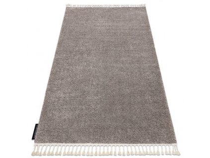 Kusový koberec BERBER 9000, hnědý  Kusový koberec BERBER 9000, hnědý  - střapce, Maroko, Shaggy
