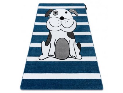 Kusový koberec PETIT ŠTĚNĚ modrý  Kusový koberec PETIT ŠTĚNĚ modrý -