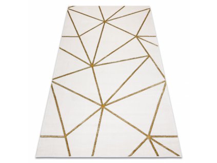 Kusový koberec EMERALD EXCLUSIVE 1013 geometrický krém / zlato  Kusový koberec EMERALD EXCLUSIVE 1013 geometrický krém / zlato - glamour, stylový geometrický krém / zlato