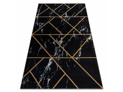Kusový koberec EMERALD EXCLUSIVE 2000 geometrický, mramor černý / zlato  Kusový koberec EMERALD EXCLUSIVE 2000 geometrický, mramor černý / zlato - glamour, stylový geometrický, mramor černý / zlato