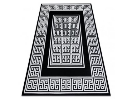 Kusový koberec GLOSS 6776 85, rám, řecký černý / slonová kost  Kusový koberec GLOSS 6776 85, rám, řecký černý / slonová kost - stylový, rám, řecký černý / slonová kost