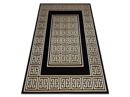 Kusový koberec GLOSS 6776 86, rám, řecký černý / zlato  Kusový koberec GLOSS 6776 86, rám, řecký černý / zlato - stylový, rám, řecký černý / zlato