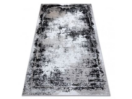 Kusový koberec GLOSS 8493 78 vintage,, rám šedá / černý  Kusový koberec GLOSS 8493 78 vintage,, rám šedá / černý - vintage, stylový, rám šedá / černý