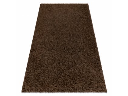 Kusový koberec SOFFI shaggy 5 cm hnědý  Kusový koberec SOFFI shaggy 5 cm hnědý -
