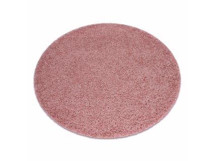 Dětský kusový koberec SOFFI kulatý, shaggy 5 cm růžový  Dětský kusový koberec SOFFI kulatý, shaggy 5 cm růžový -
