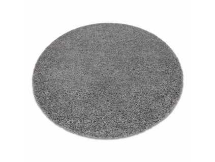 Dětský kusový koberec SOFFI kulatý, shaggy 5 cm šedá  Dětský kusový koberec SOFFI kulatý, shaggy 5 cm šedá -