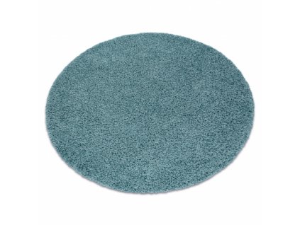 Dětský kusový koberec SOFFI kulatý, shaggy 5 cm modrý  Dětský kusový koberec SOFFI kulatý, shaggy 5 cm modrý -