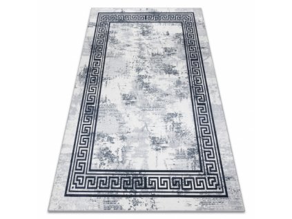 Kusový koberec ANDRE pratelný 1189 Mramor, řecký protiskluz, černý / bílá  Kusový koberec ANDRE pratelný 1189 Mramor, řecký protiskluz, černý / bílá -