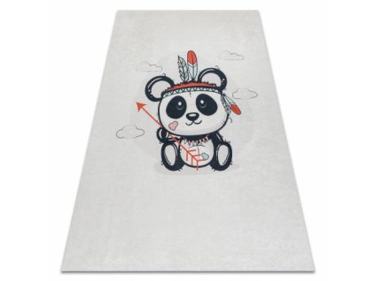 Dětský kusový koberec BAMBINO 1129 pratelný panda, protiskluz, krém  Dětský kusový koberec BAMBINO 1129 pratelný panda, protiskluz, krém -
