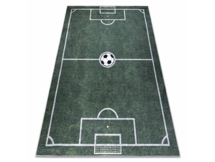 Dětský kusový koberec BAMBINO 2138 pratelný Hřiště, fotbal, protiskluz, zelený  Dětský kusový koberec BAMBINO 2138 pratelný Hřiště, fotbal, protiskluz, zelený  -